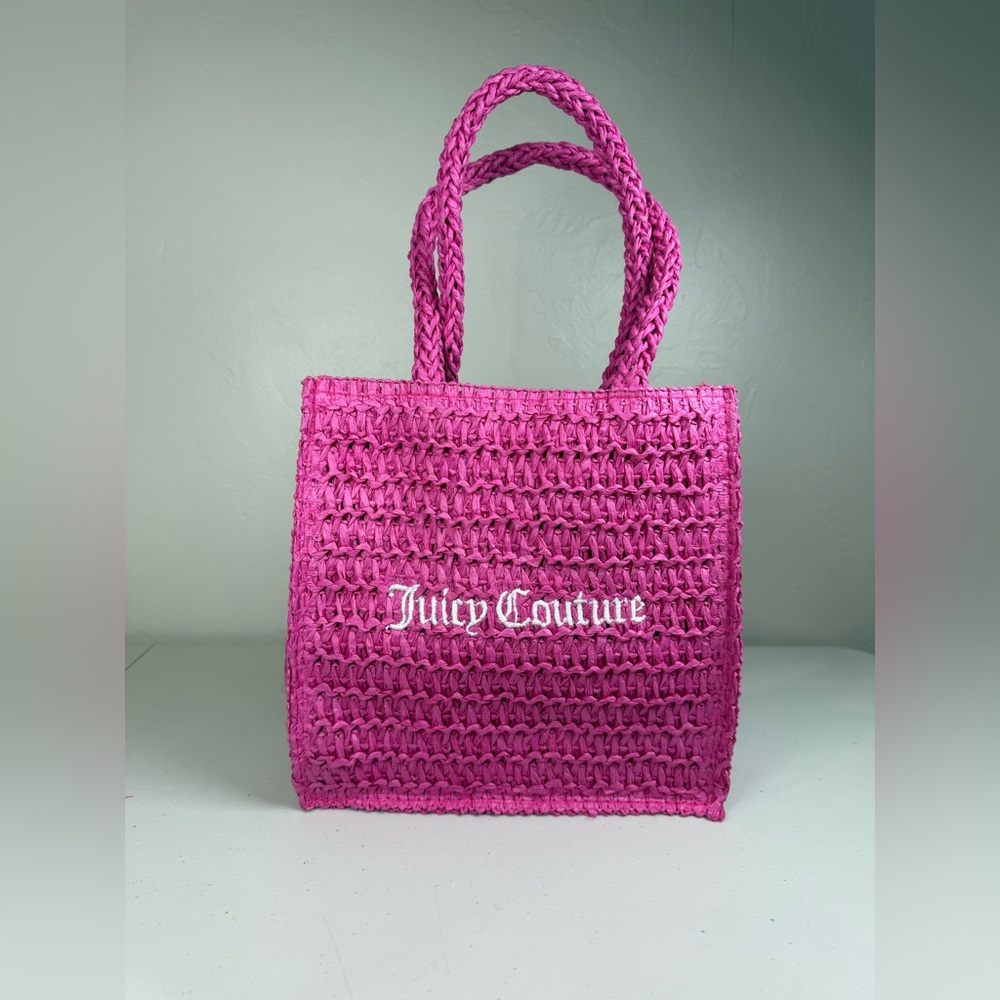 Juicy Couture Hot Pink Woven Tote